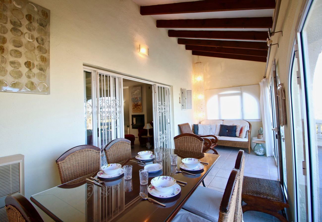 Villa en Denia - Villa con vistas al mar, aire acondicionado y piscina Marquesa CaMar 6 personas