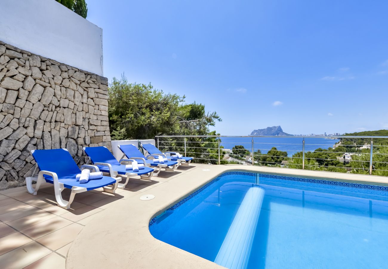 Villa en Benissa - Alquiler de villa en Benissa ARC para 12, piscina privada y vistas al mar