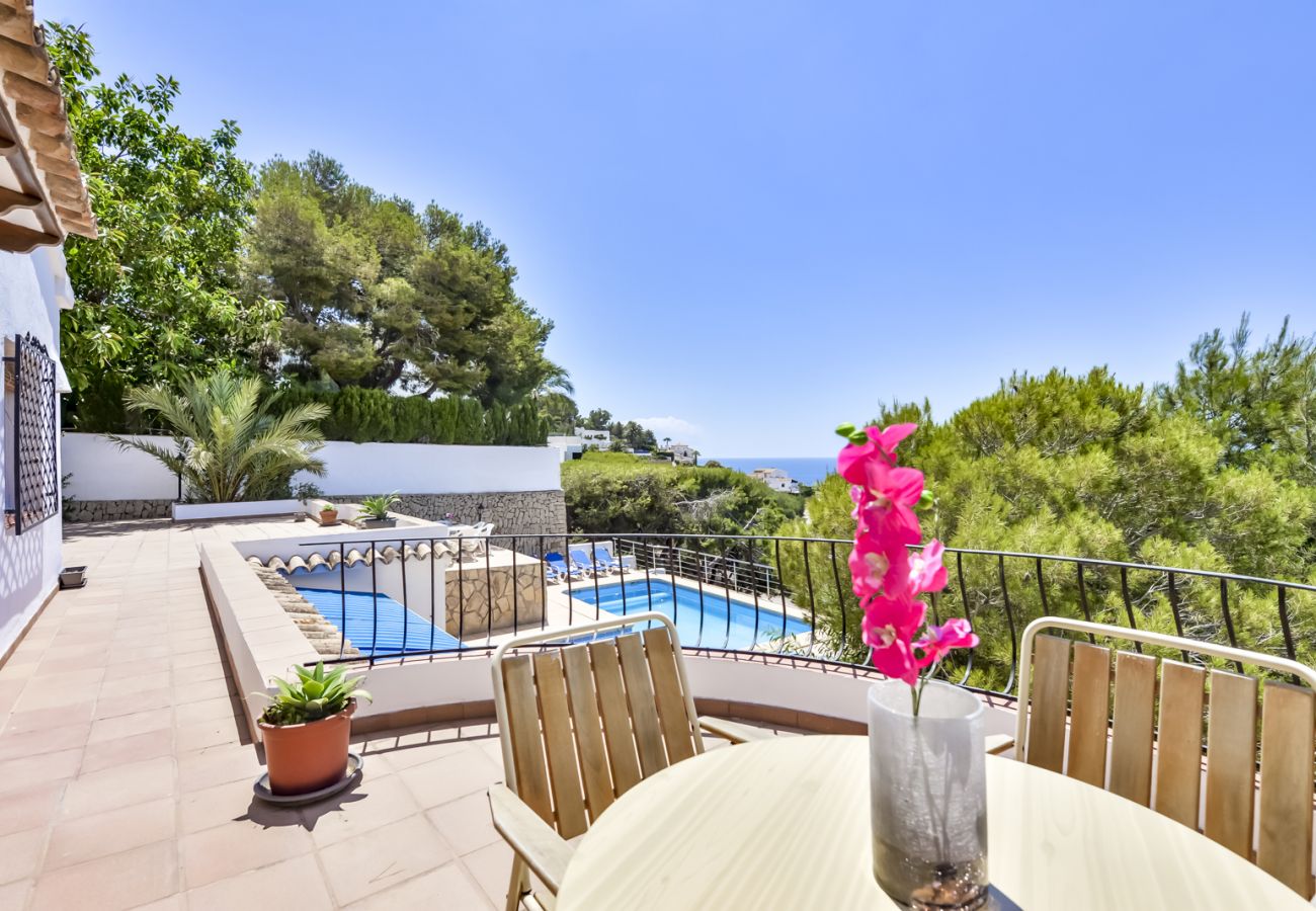 Villa en Benissa - Alquiler de villa en Benissa ARC para 12, piscina privada y vistas al mar