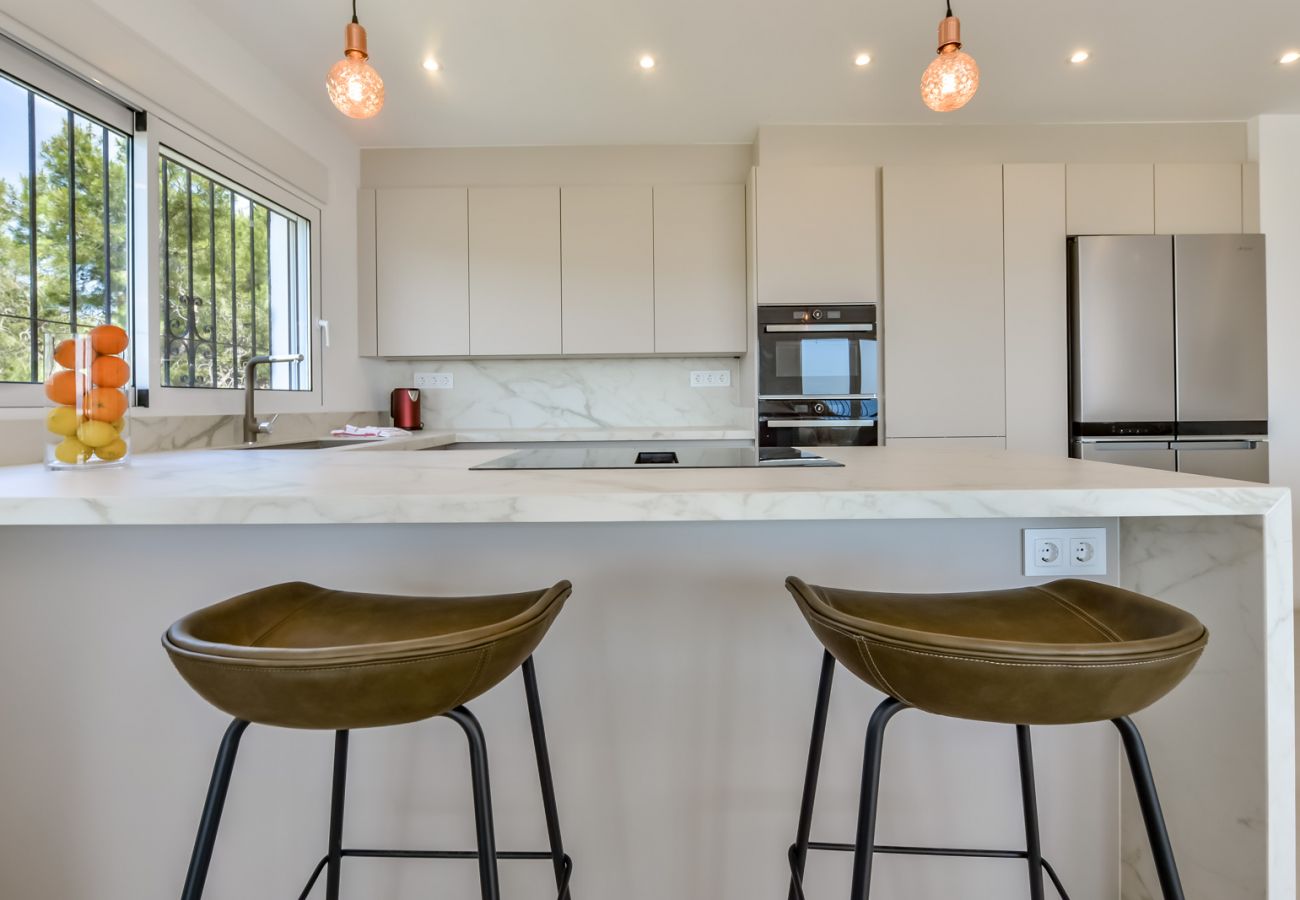 Villa en Benissa - Alquiler de villa en Benissa ARC para 12, piscina privada y vistas al mar