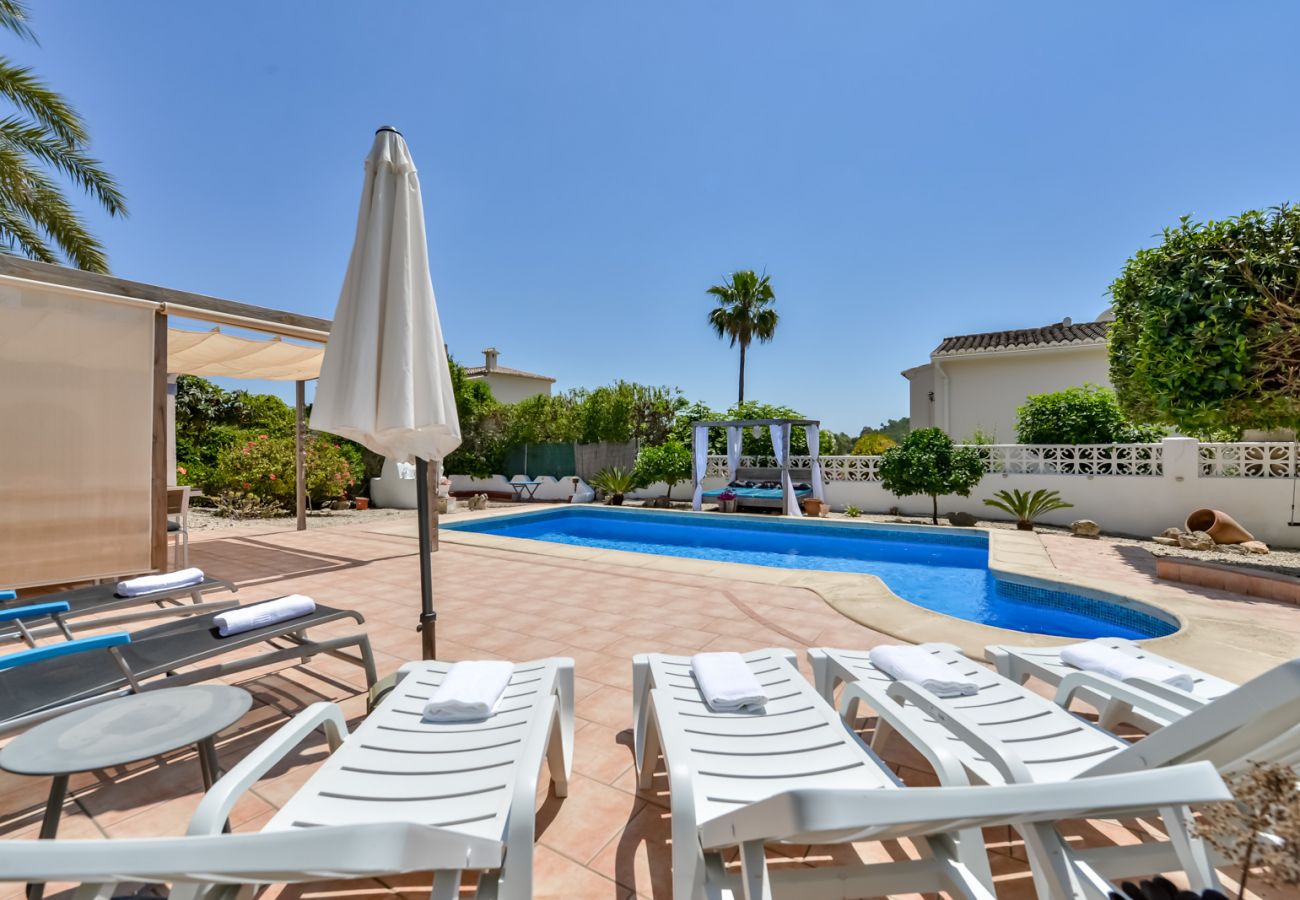 Villa en Moraira - PURA VIDA,villa en Moraira para 7 pax con piscina privada y wifi gratis