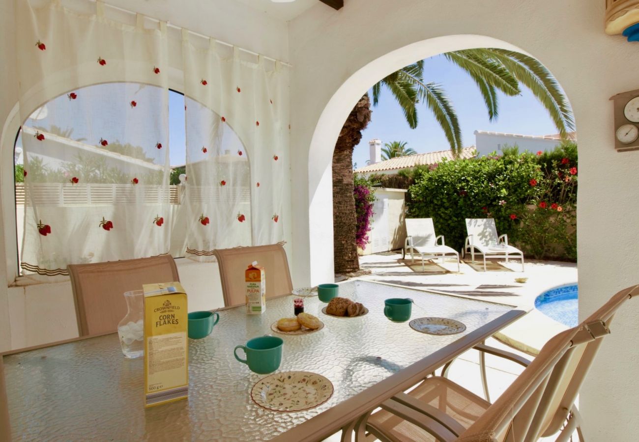Villa en Els Poblets - Villa con aire acondicionado y piscina privada Almadrava DV 6p