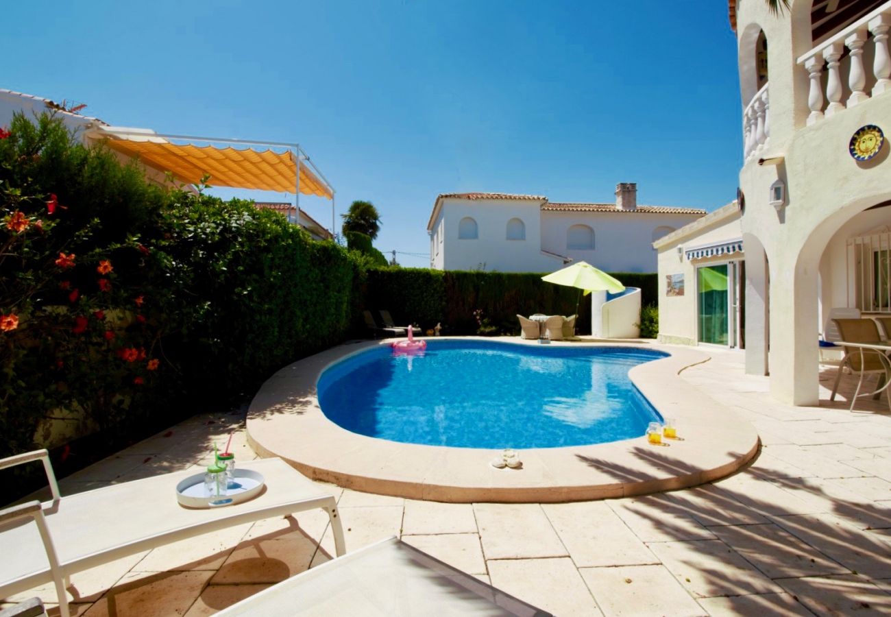 Villa en Els Poblets - Villa con aire acondicionado y piscina privada Almadrava DV 6p