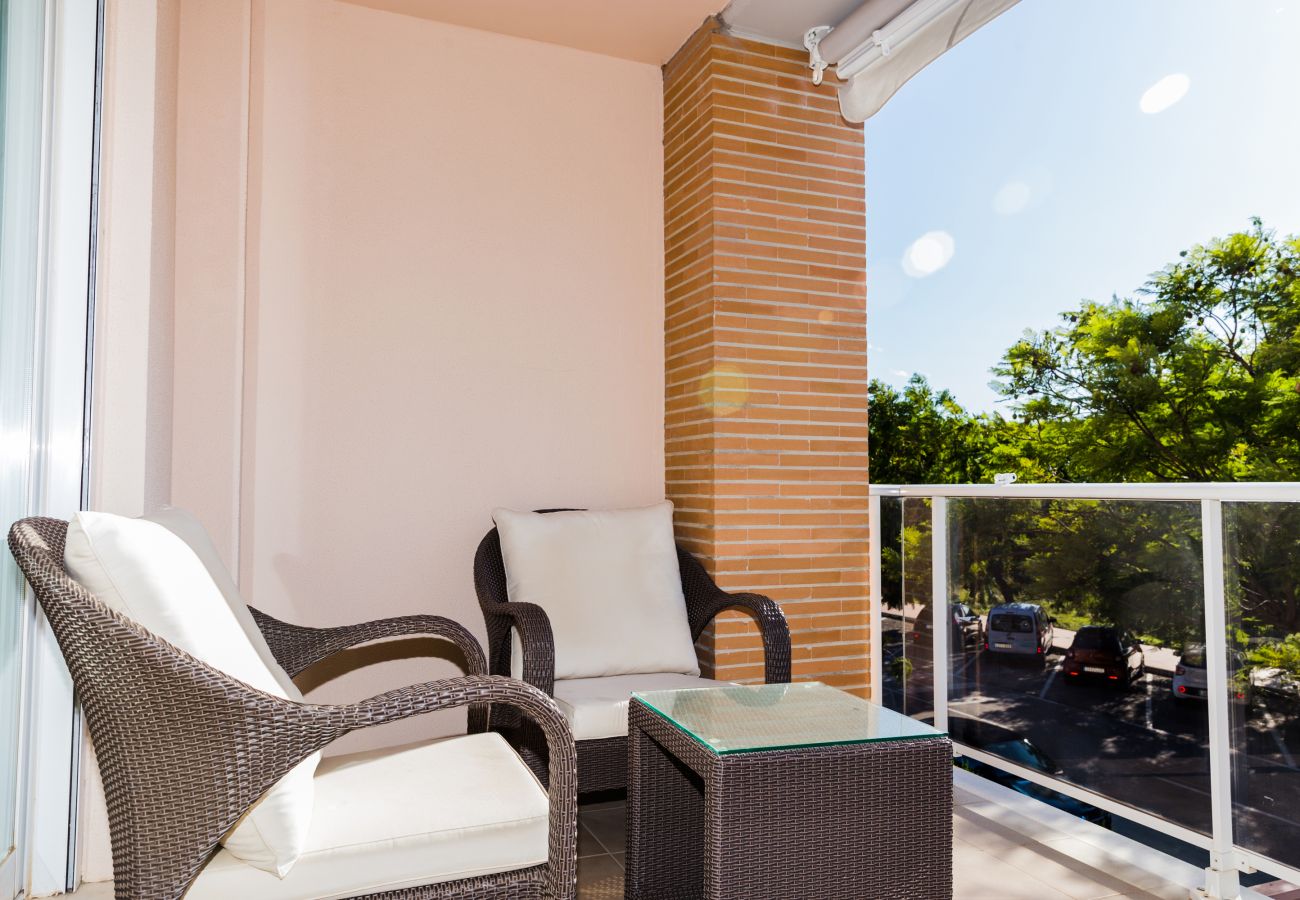 Apartamento en Javea / Xàbia - Golden Gardens Apartment Javea Arenal, Terraza, AACC, Wifi y a solo 600m de la Playa 