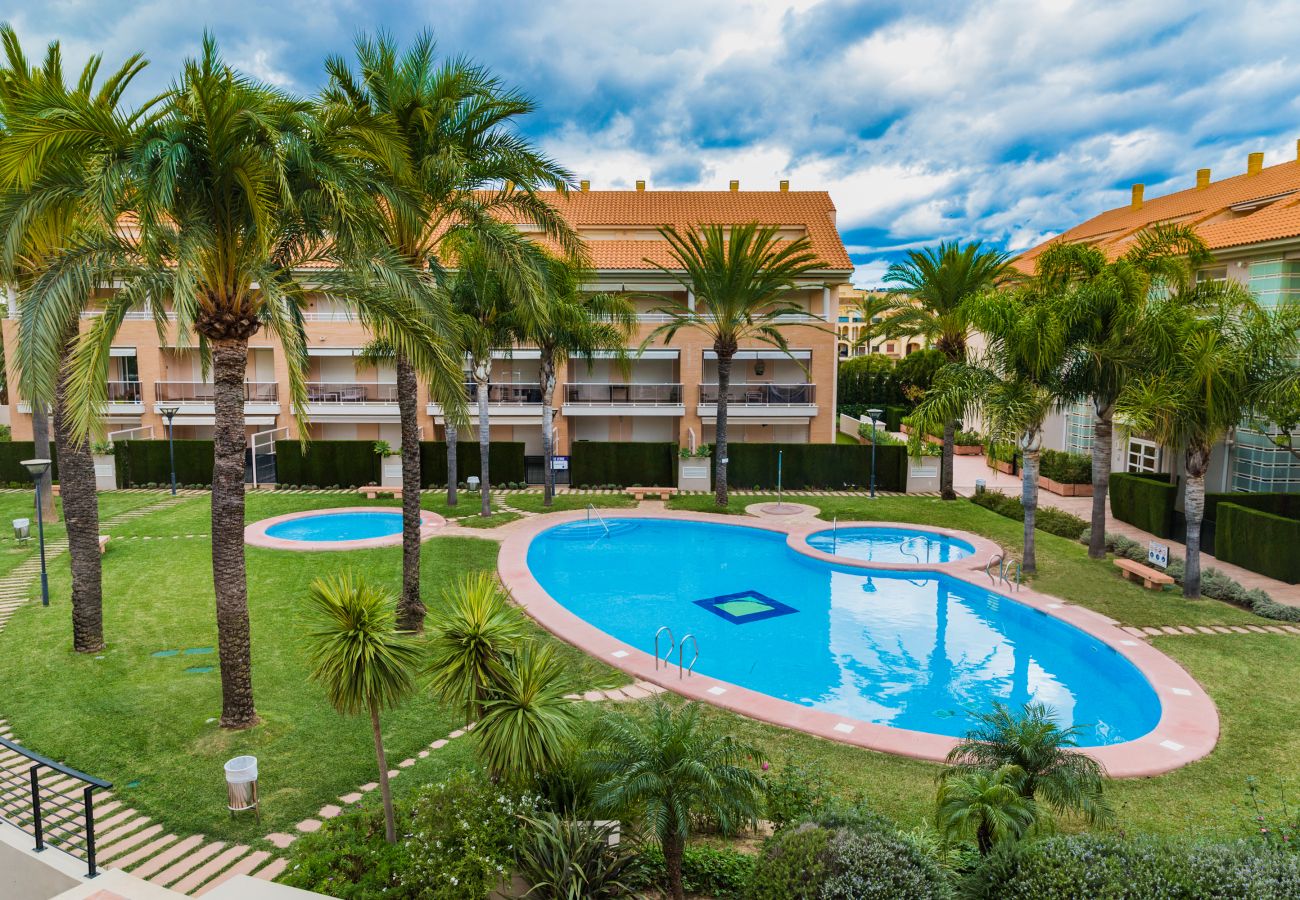 Apartamento en Javea / Xàbia - Duplex Golden Gardens, 3 Terrazas, AC, Piscina, a solo 600m de la Playa!