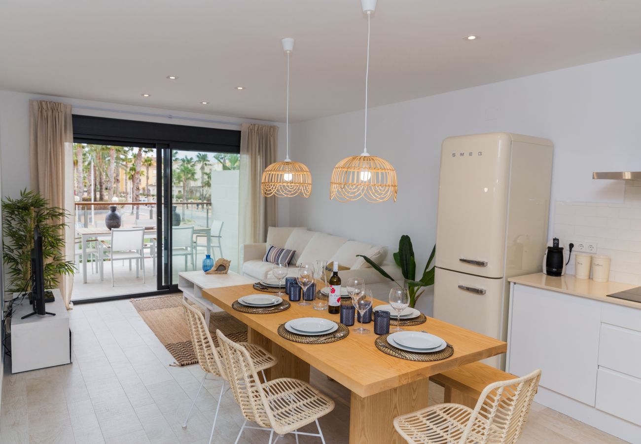 Apartamento en Javea / Xàbia - Altamar Plus Apartment Javea Arenal, Estiloso con AC, Wifi, Terraza y Piscina 