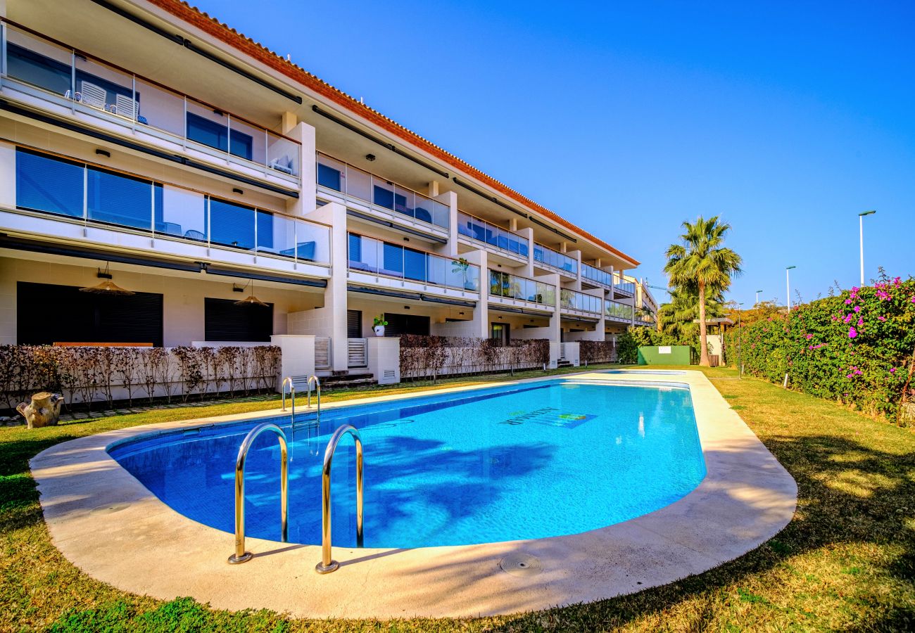 Apartamento en Javea / Xàbia -  Altamar Plus Apartment II Javea Arenal, Estiloso con AC, Wifi, Terraza y Piscina