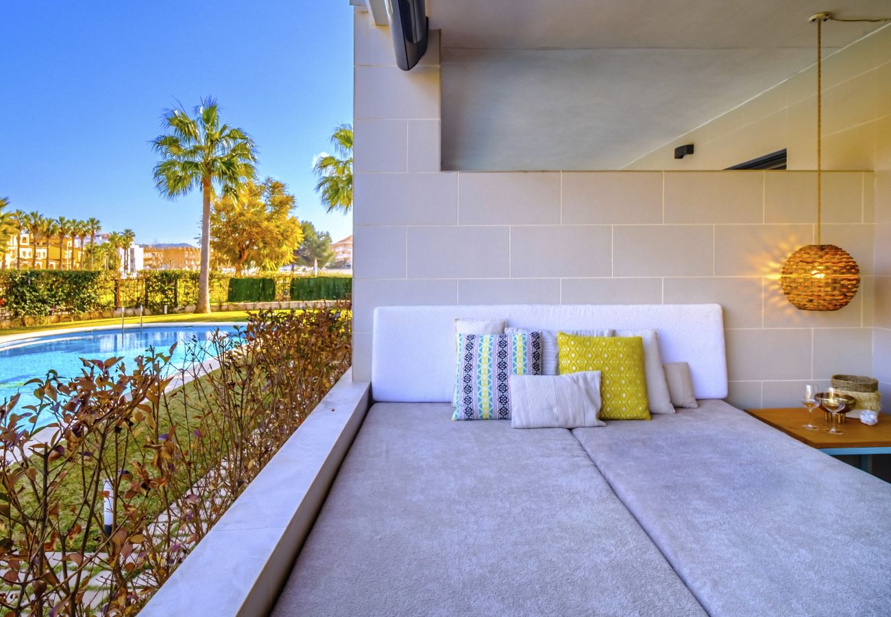 Apartamento en Javea / Xàbia -  Altamar Plus Apartment II Javea Arenal, Estiloso con AC, Wifi, Terraza y Piscina