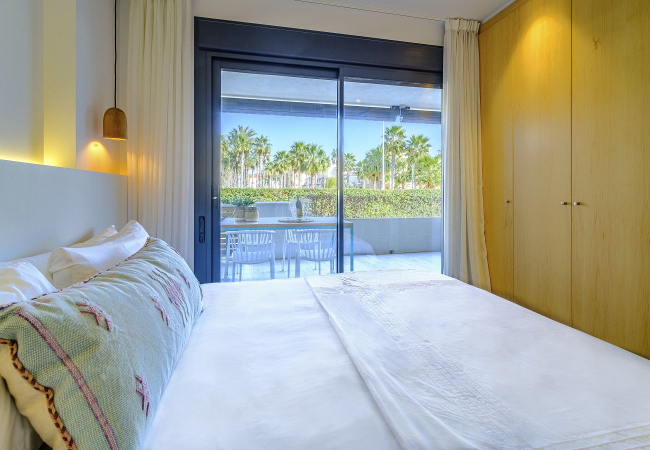 Apartamento en Javea / Xàbia -  Altamar Plus Apartment II Javea Arenal, Estiloso con AC, Wifi, Terraza y Piscina