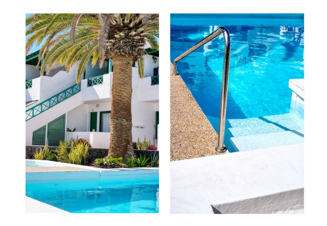 Apartamento en Puerto del Carmen - Chez Carmen - Coqueta y moderna casa con vistas al mar, piscina y WIFI con fibra