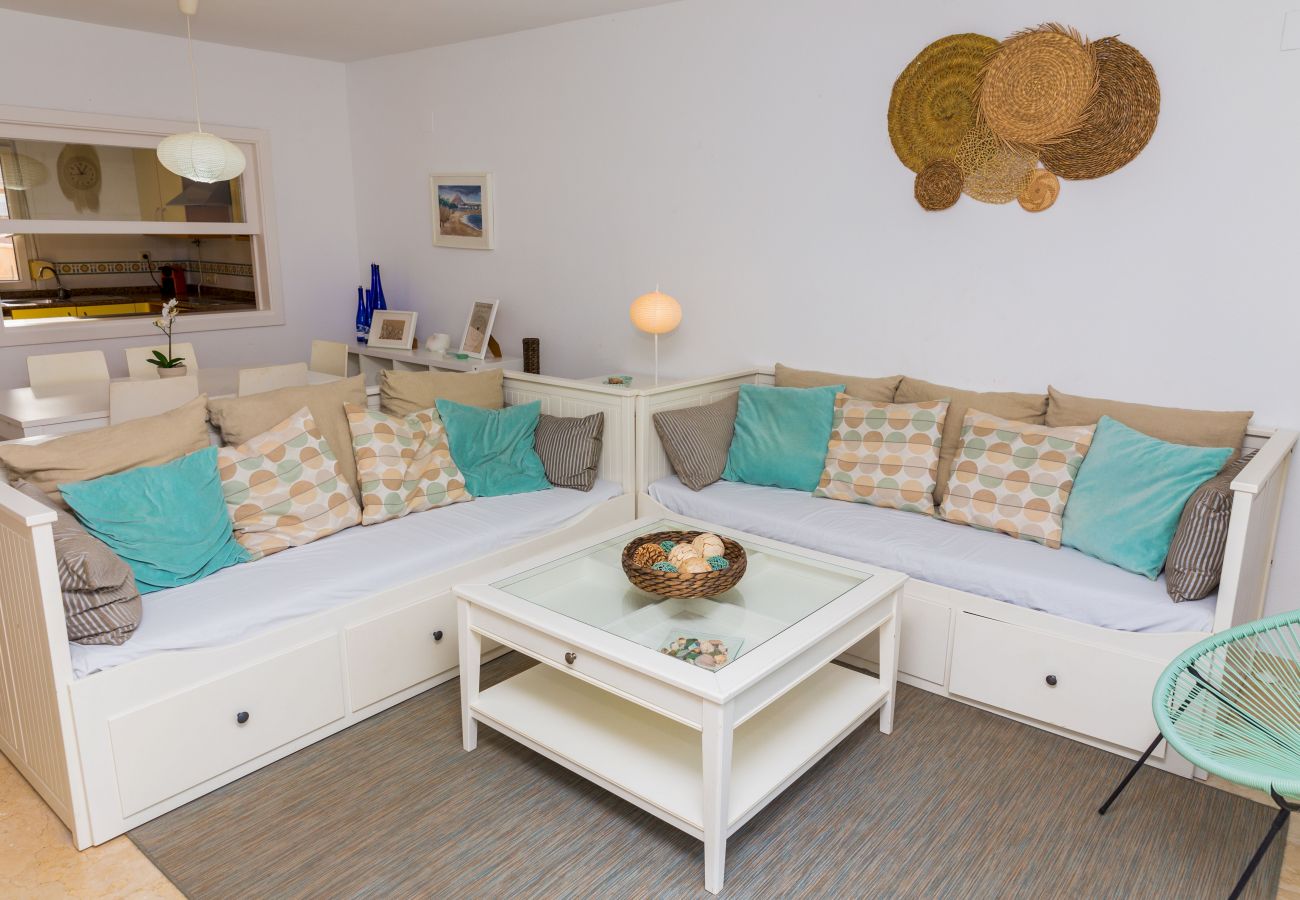Apartamento en Javea / Xàbia - La Romana Triplex Apartment Javea Arenal, con Terraza, AC, Piscina , Jardín, Tennis,