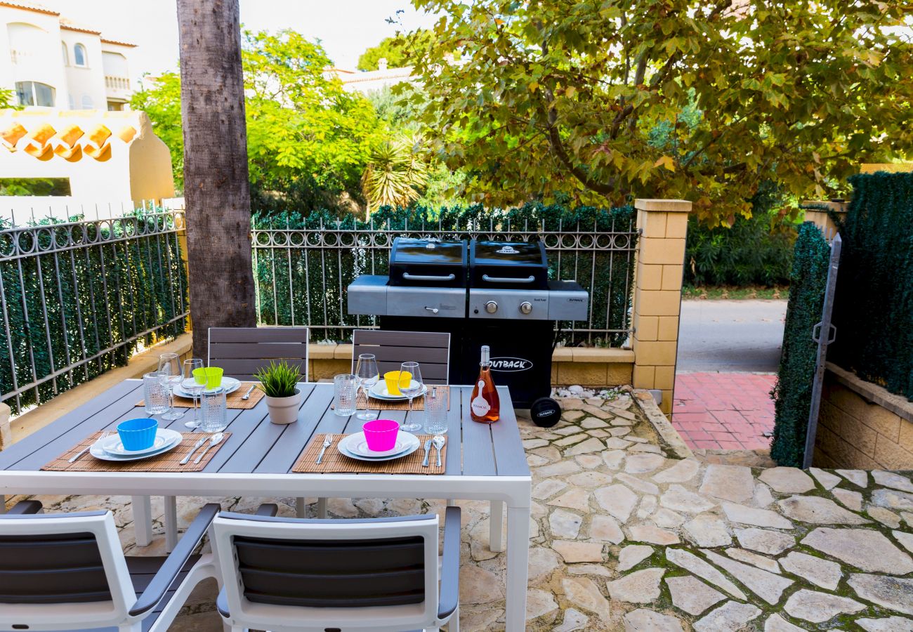 Apartamento en Javea / Xàbia - La Romana Triplex Apartment Javea Arenal, con Terraza, AC, Piscina , Jardín, Tennis,