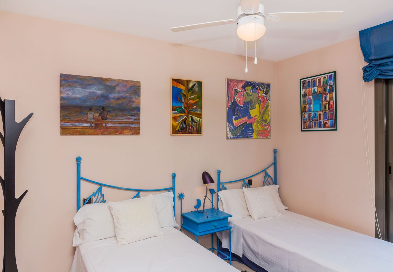 Apartamento en Javea / Xàbia - Albamar Apartment Javea Arenal, con grandes Terrazas, Solarium, AC y Piscina comunitaria