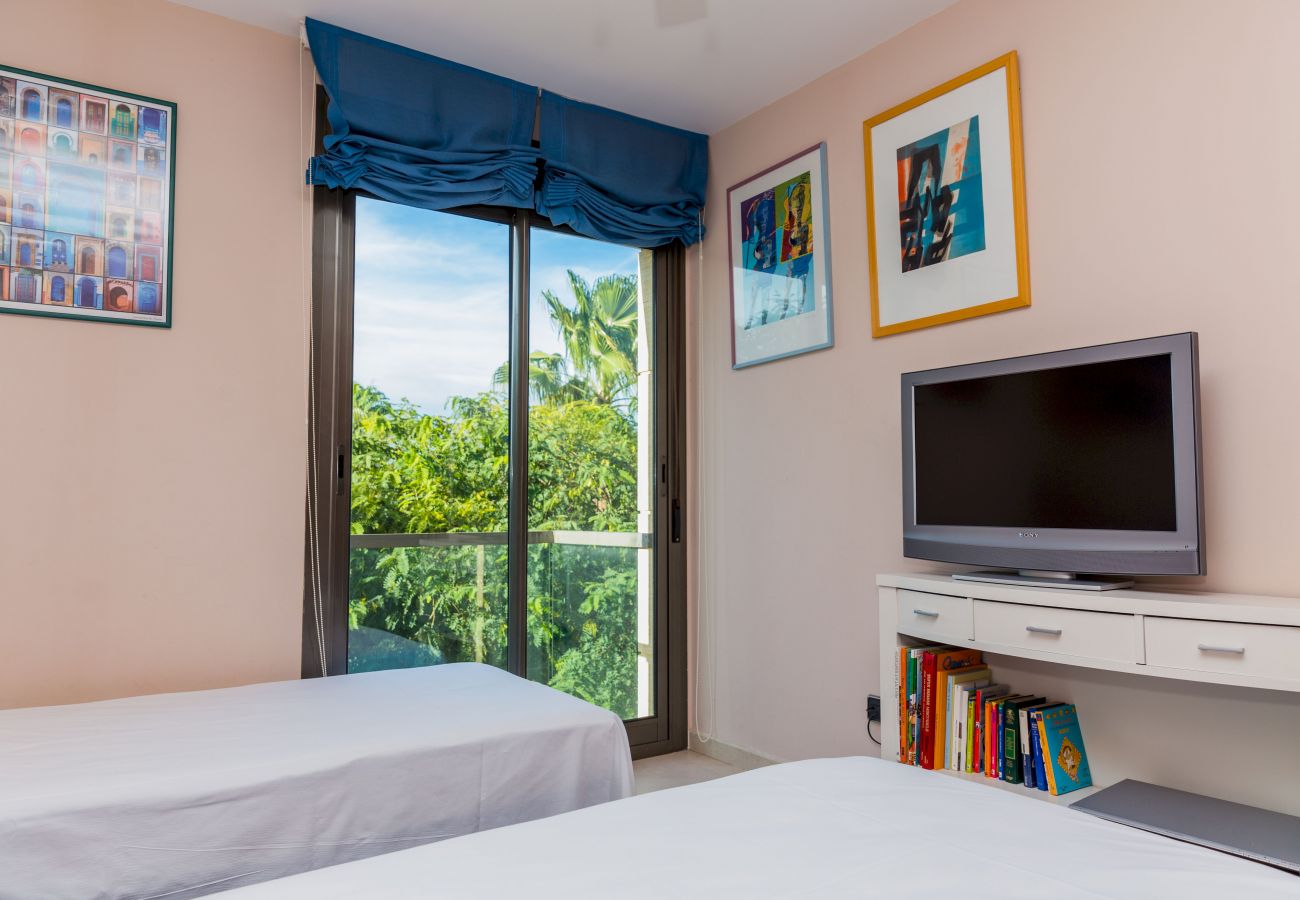 Apartamento en Javea / Xàbia - Albamar Apartment Javea Arenal, con grandes Terrazas, Solarium, AC y Piscina comunitaria