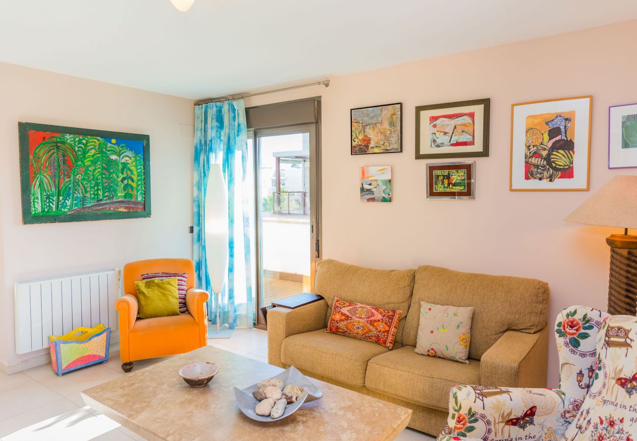 Apartamento en Javea / Xàbia - Albamar Apartment Javea Arenal, con grandes Terrazas, Solarium, AC y Piscina comunitaria