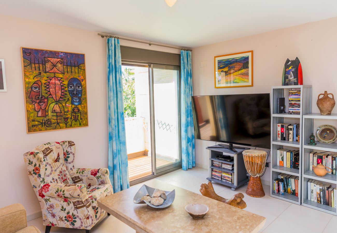 Apartamento en Javea / Xàbia - Albamar Apartment Javea Arenal, con grandes Terrazas, Solarium, AC y Piscina comunitaria