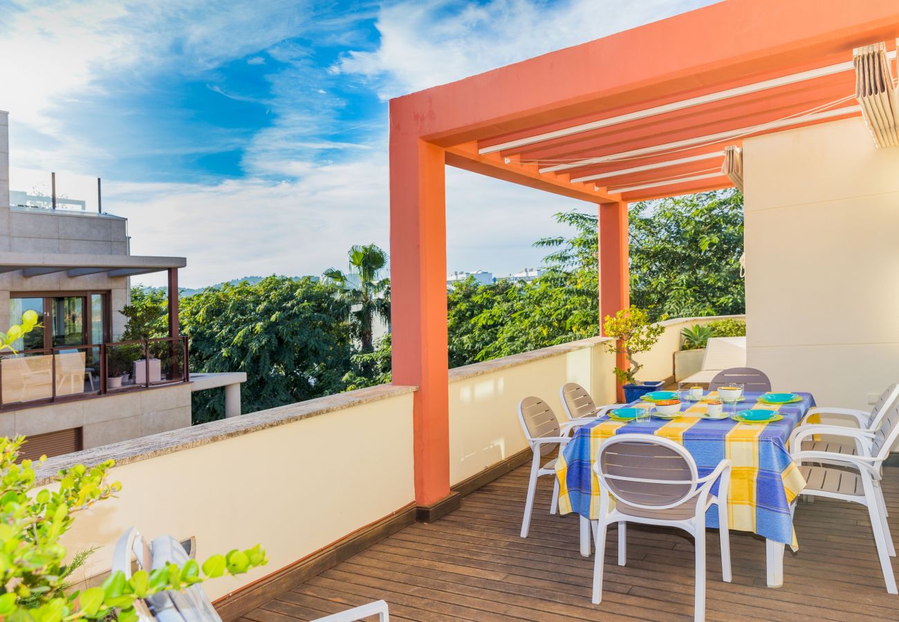 Apartamento en Javea / Xàbia - Albamar Apartment Javea Arenal, con grandes Terrazas, Solarium, AC y Piscina comunitaria
