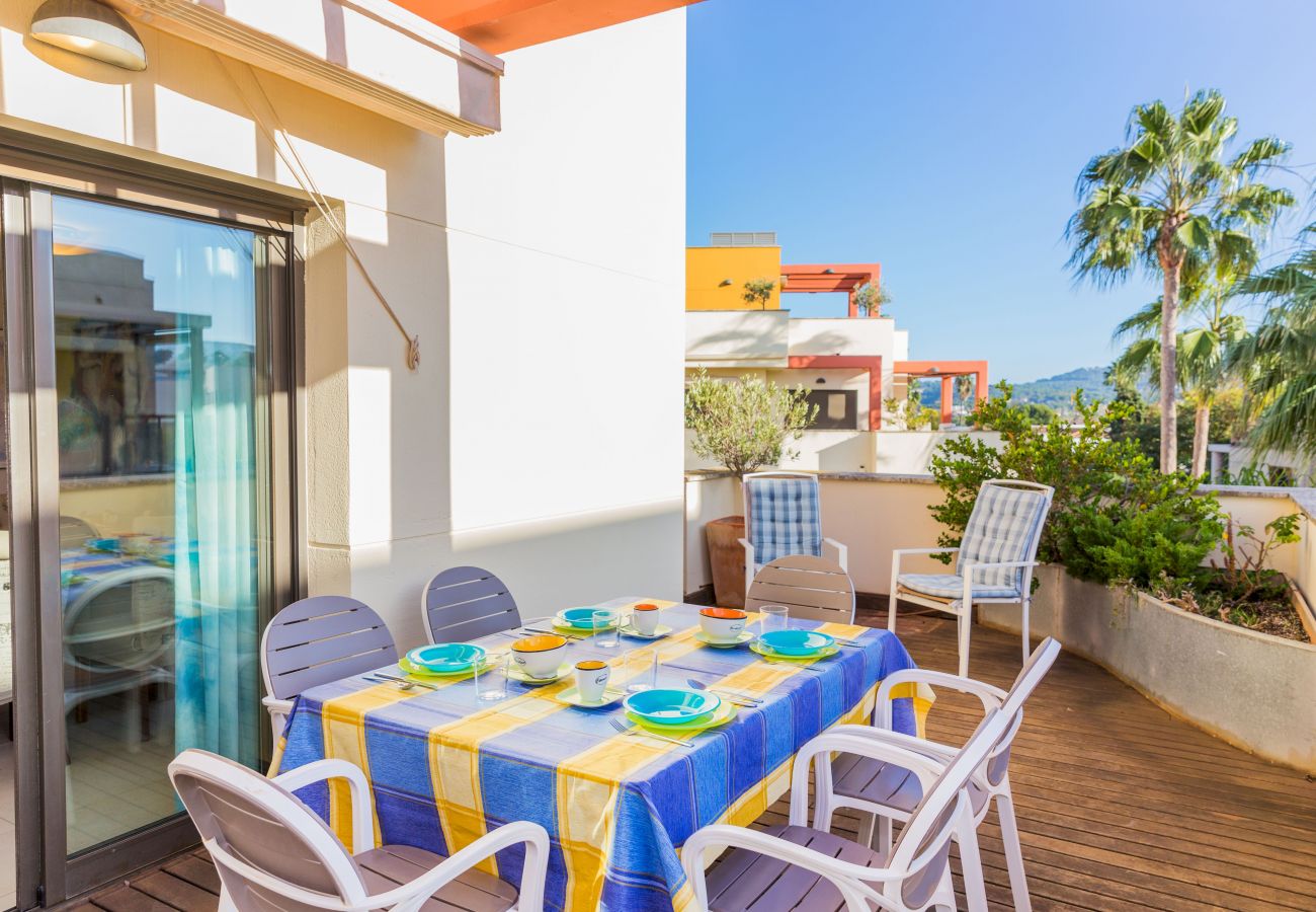 Apartamento en Javea / Xàbia - Albamar Apartment Javea Arenal, con grandes Terrazas, Solarium, AC y Piscina comunitaria
