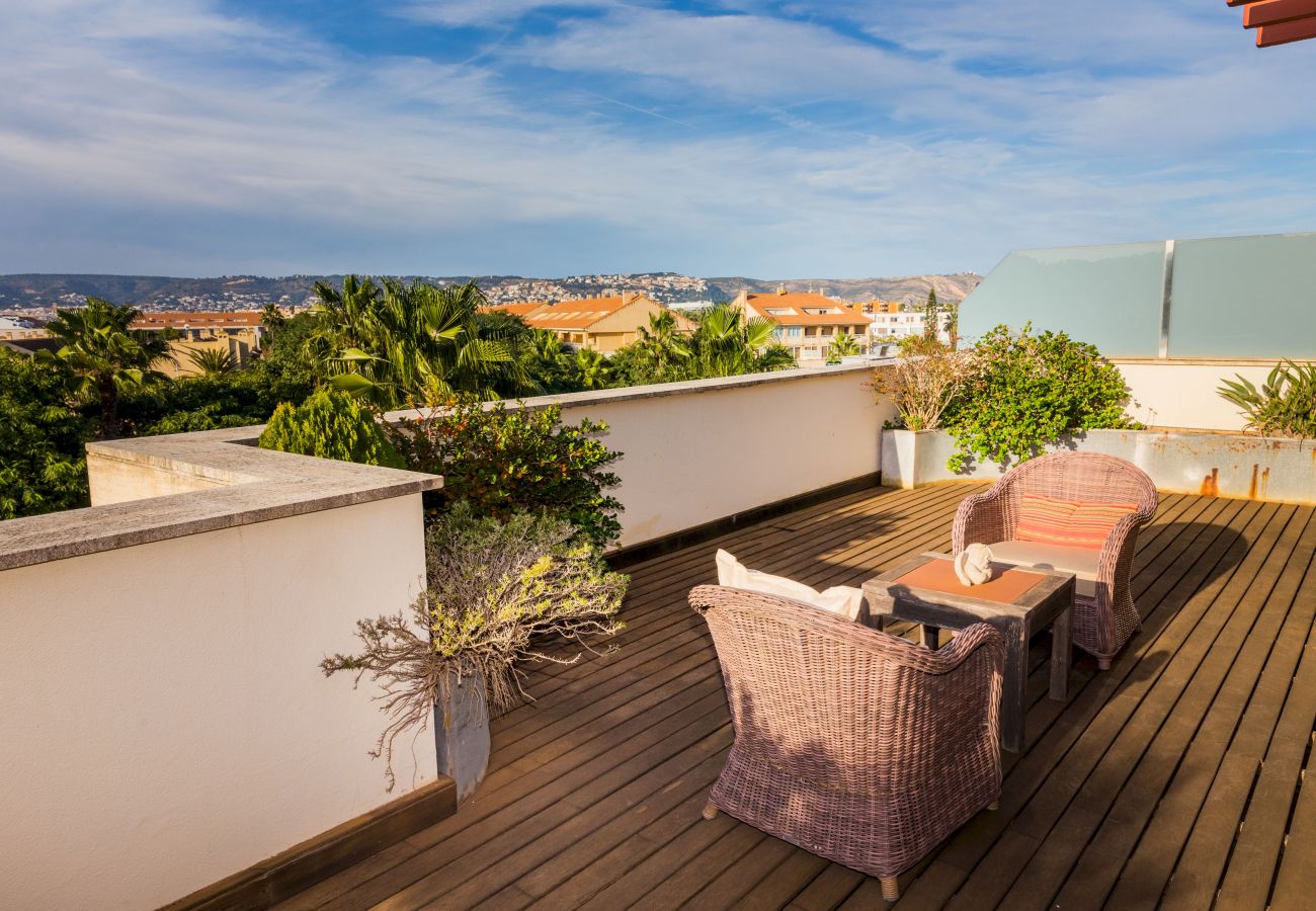 Apartamento en Javea / Xàbia - Albamar Apartment Javea Arenal, con grandes Terrazas, Solarium, AC y Piscina comunitaria