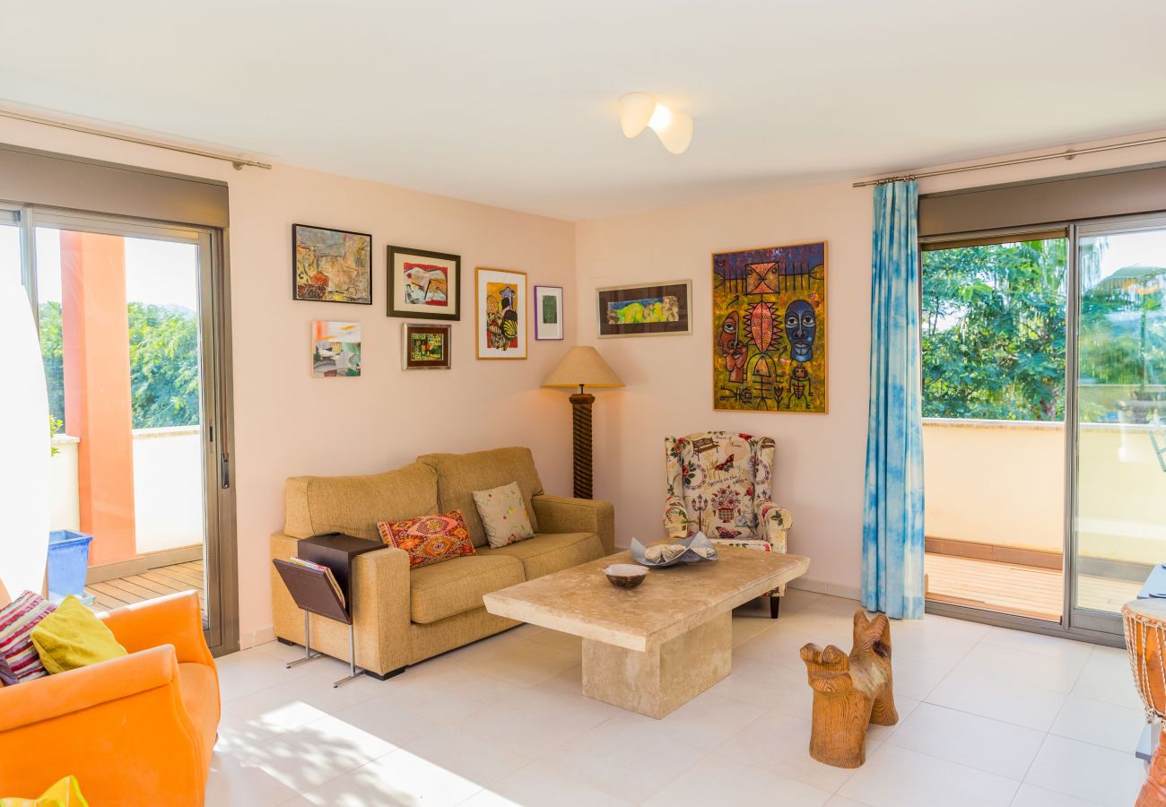 Apartamento en Javea / Xàbia - Albamar Apartment Javea Arenal, con grandes Terrazas, Solarium, AC y Piscina comunitaria