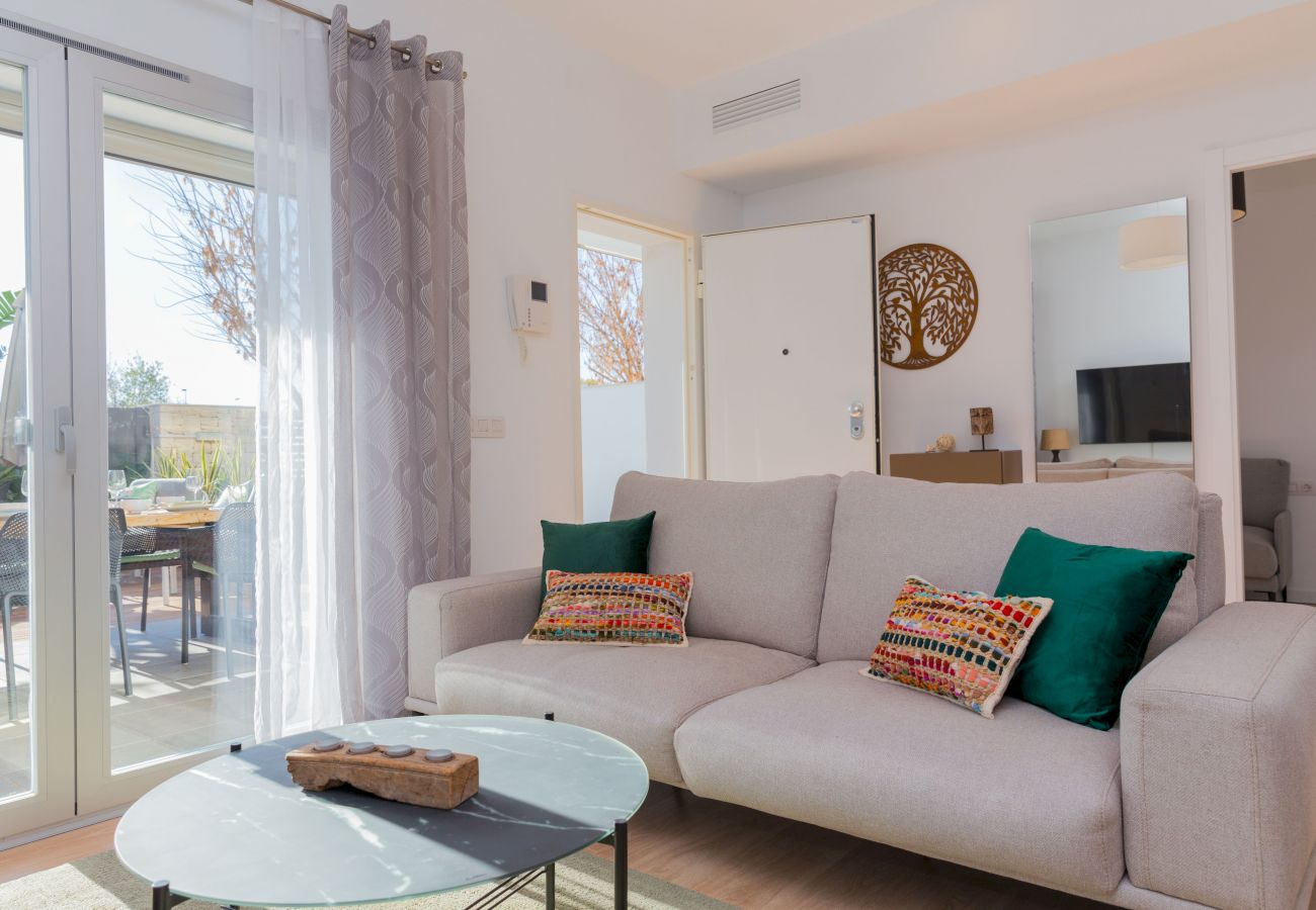 Apartamento en Javea / Xàbia - Paraiso Verde Apartment Javea, con AC, Gran Terraza, Jardín Privado y Piscina Comunitaria