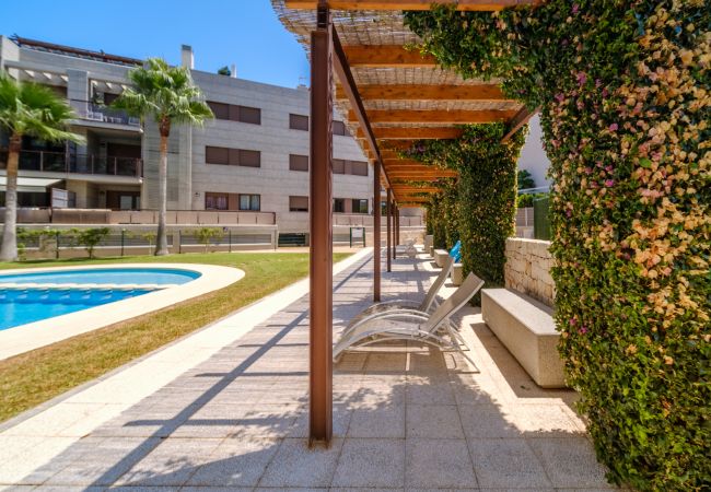 Apartamento en Javea / Xàbia - Golden Star Apartment Javea Arenal, con Terraza, AC y Piscina Comunitaria