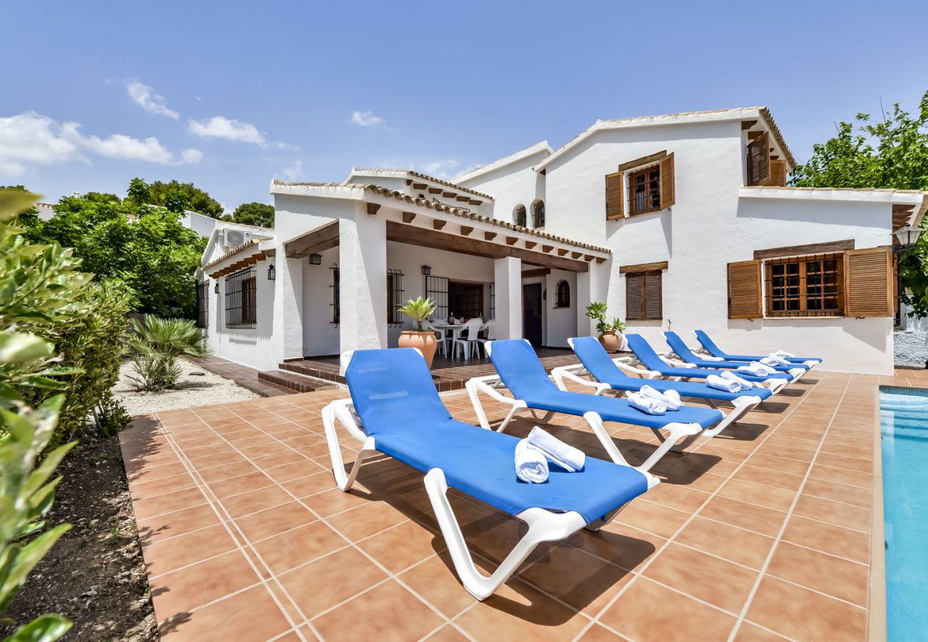 Villa in Moraira - Villa zur Miete in Moraira ANDURINA, für 10 pax in der Nähe des Meeres und privatem Schwimmbad