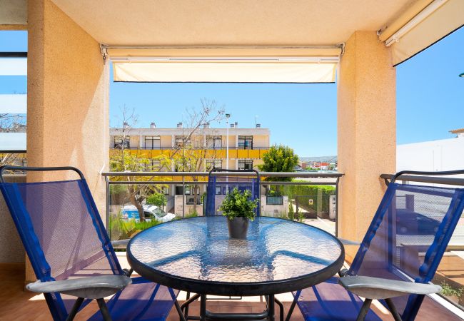 Ferienwohnung in Javea - Augusta Apartment Jávea Sur, Stilvoll mit Klimaanlage, Wifi, Terrasse und Pool