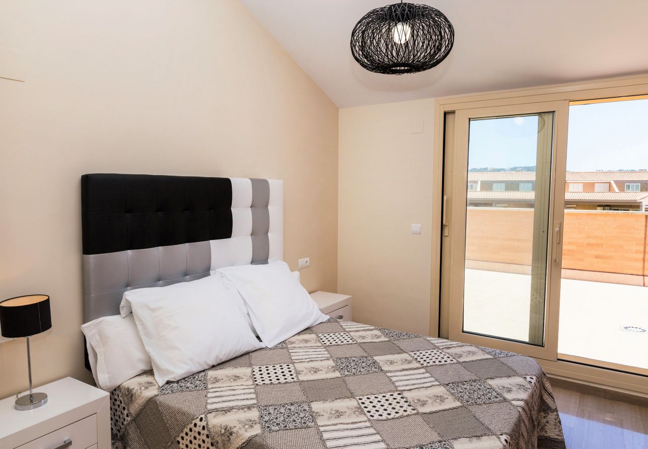 Ferienwohnung in Javea - Marmara Attic Apartment Javea Arenal, Unglaubliche Maisonette mit Aussicht wenige Meter vom Strand entfernt