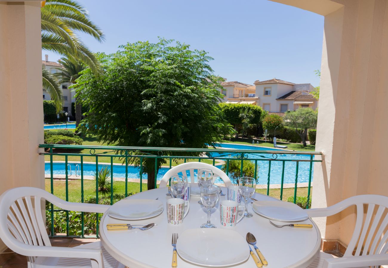 Ferienwohnung in Javea - Isla Saint Tropez Apartment Javea Arenal, mit Pool, Wifi, AC und vor kurzem Renoviert