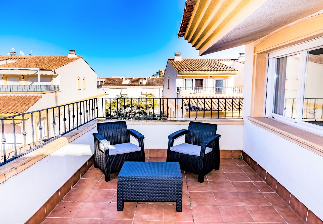 Ferienwohnung in Javea - Via Augusta II Duplex Penthouse Javea, mit Sonnenterrasse und Gemeinschaftspool