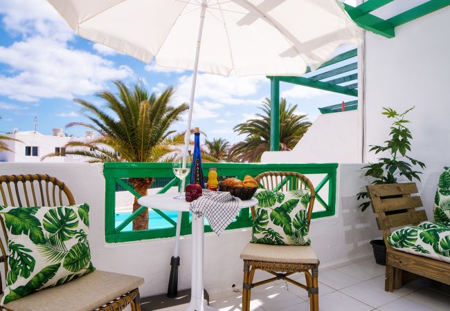 Ferienwohnung in Puerto del Carmen - Chez Carmen - Gemütliches und moderne Haus mit Meerblick, Pool und Glasfaser