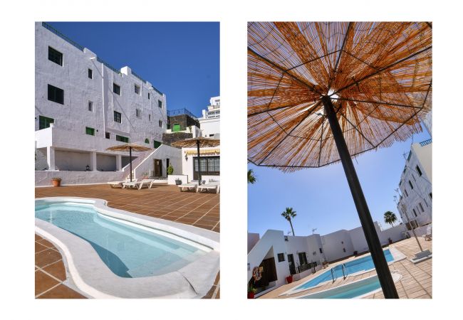 Ferienhaus in Puerto del Carmen - Sea Waves Lanzarote - Große Terrasse, Gemeinschaftspool, WLAN mit Glasfaser