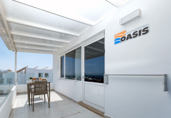 Ferienhaus in Puerto del Carmen - Oceanfront Oasis - 2 Schlafzimmern, Terrasse, Blick auf Fuerteventura