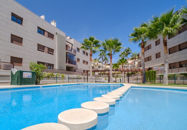 Ferienwohnung in Javea - Golden Star Apartment Javea Arenal, mit Terrasse, Klimaanlage und Gemeinschaftspool