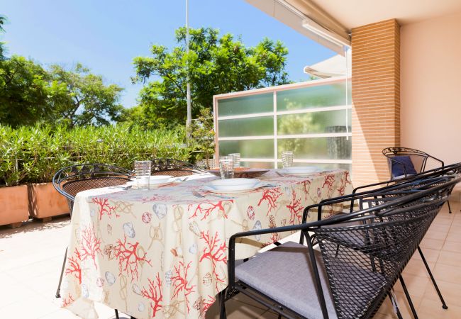  in Javea / Xàbia - Golden Gardens Bliss Apartment II Javea Arenal, mit Terrasse, Klimaanlage und Gemeinschaftspool