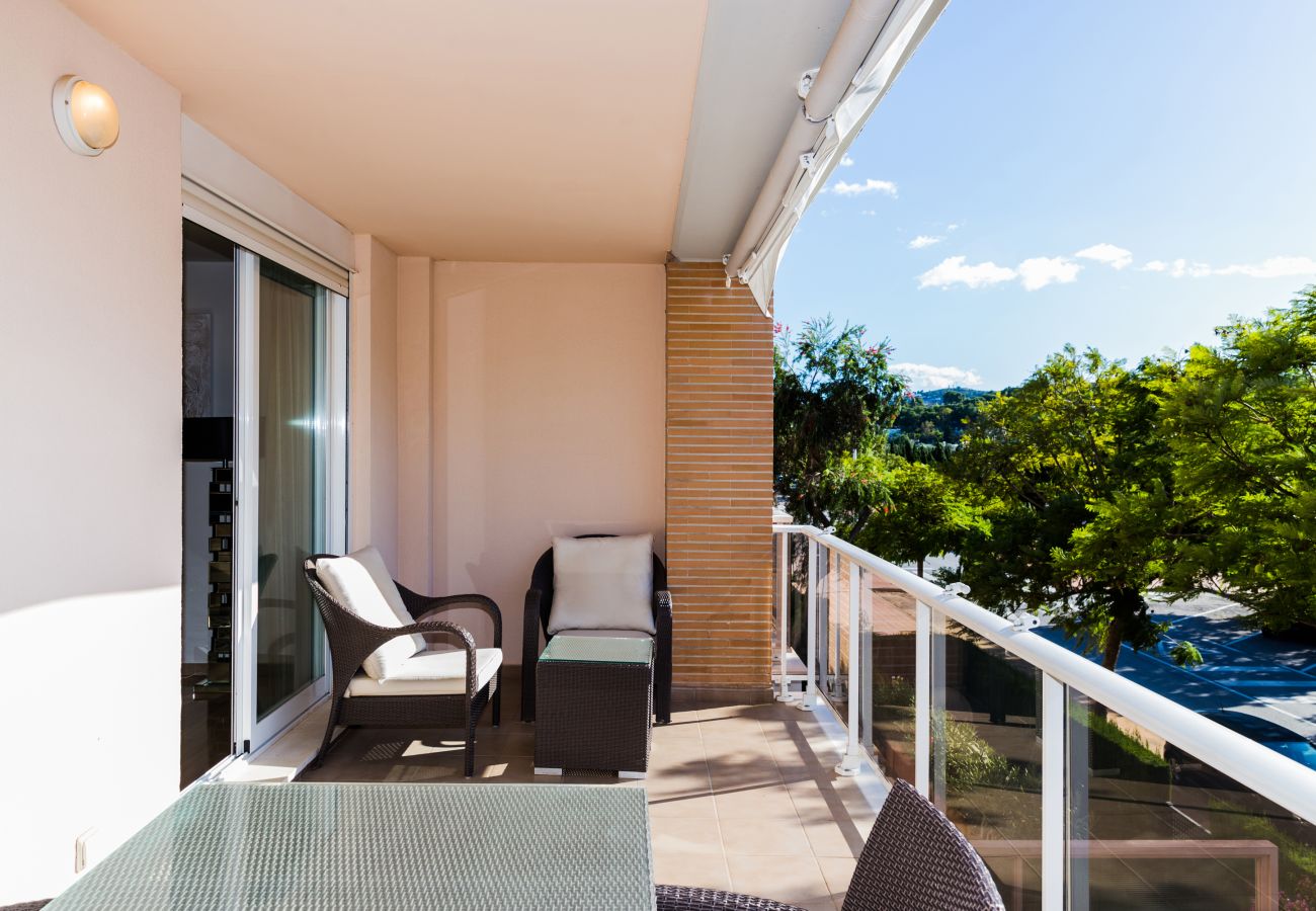 Apartment in Javea - Golden Gardens Apartment I Javea Arenal, Terrace, AACC, Wifi and only 600m from the Beach