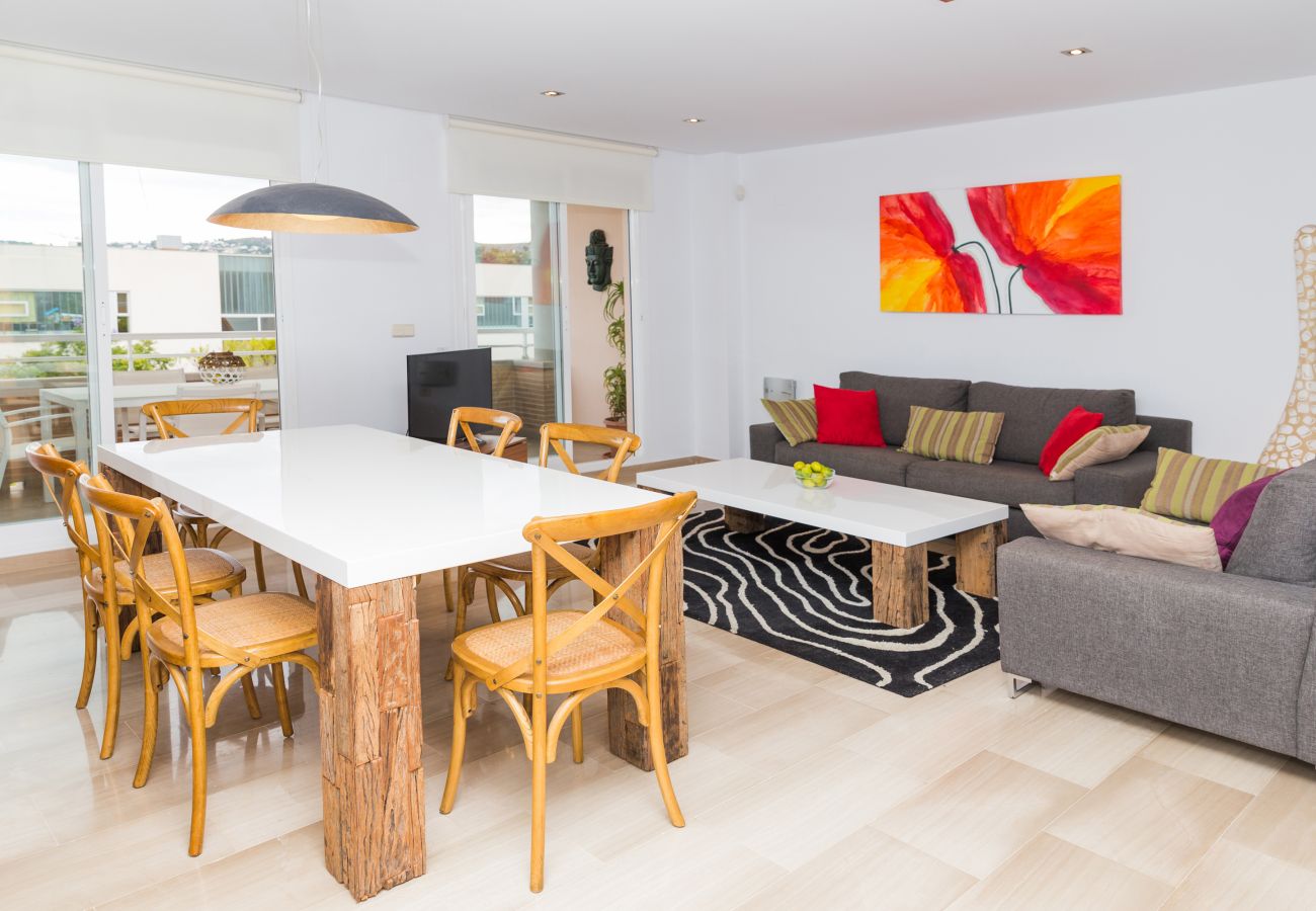 Apartment in Javea - Golden Gardens Duplex Apartment Javea Arenal s, 3 Terraces, AACC, Wifi and only 600m from the Beach