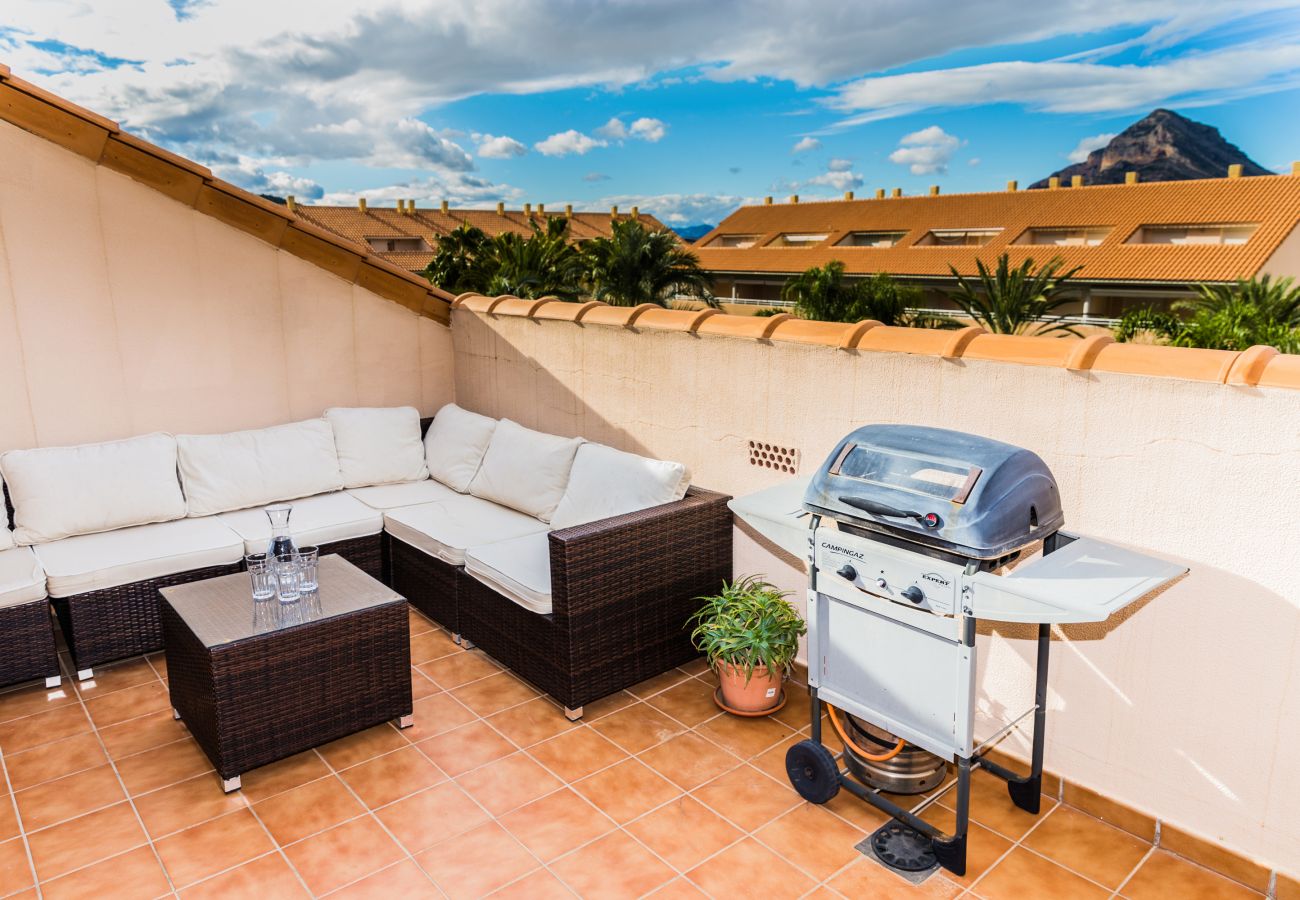 Apartment in Javea - Golden Gardens Duplex Apartment Javea Arenal s, 3 Terraces, AACC, Wifi and only 600m from the Beach