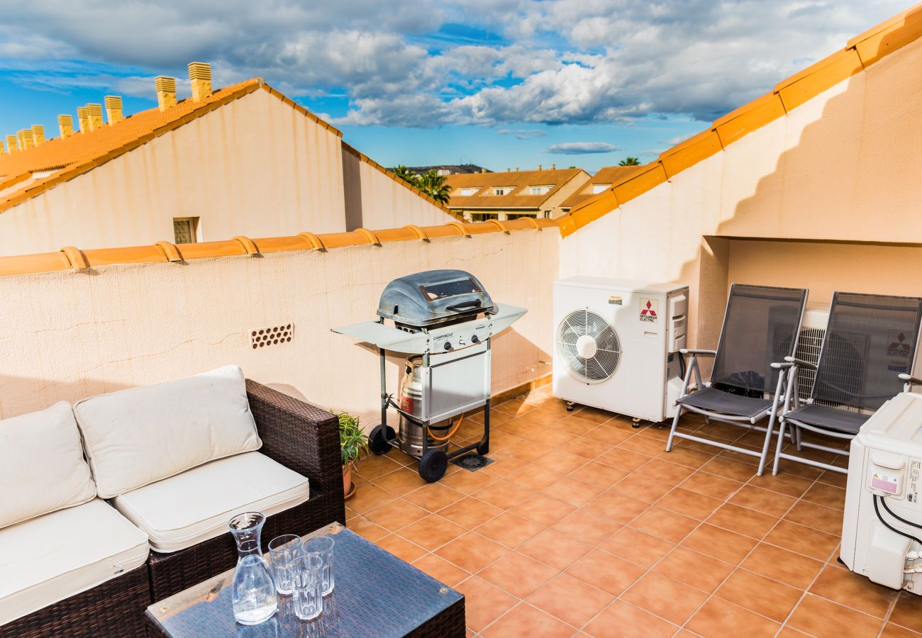 Apartment in Javea - Golden Gardens Duplex Apartment Javea Arenal s, 3 Terraces, AACC, Wifi and only 600m from the Beach