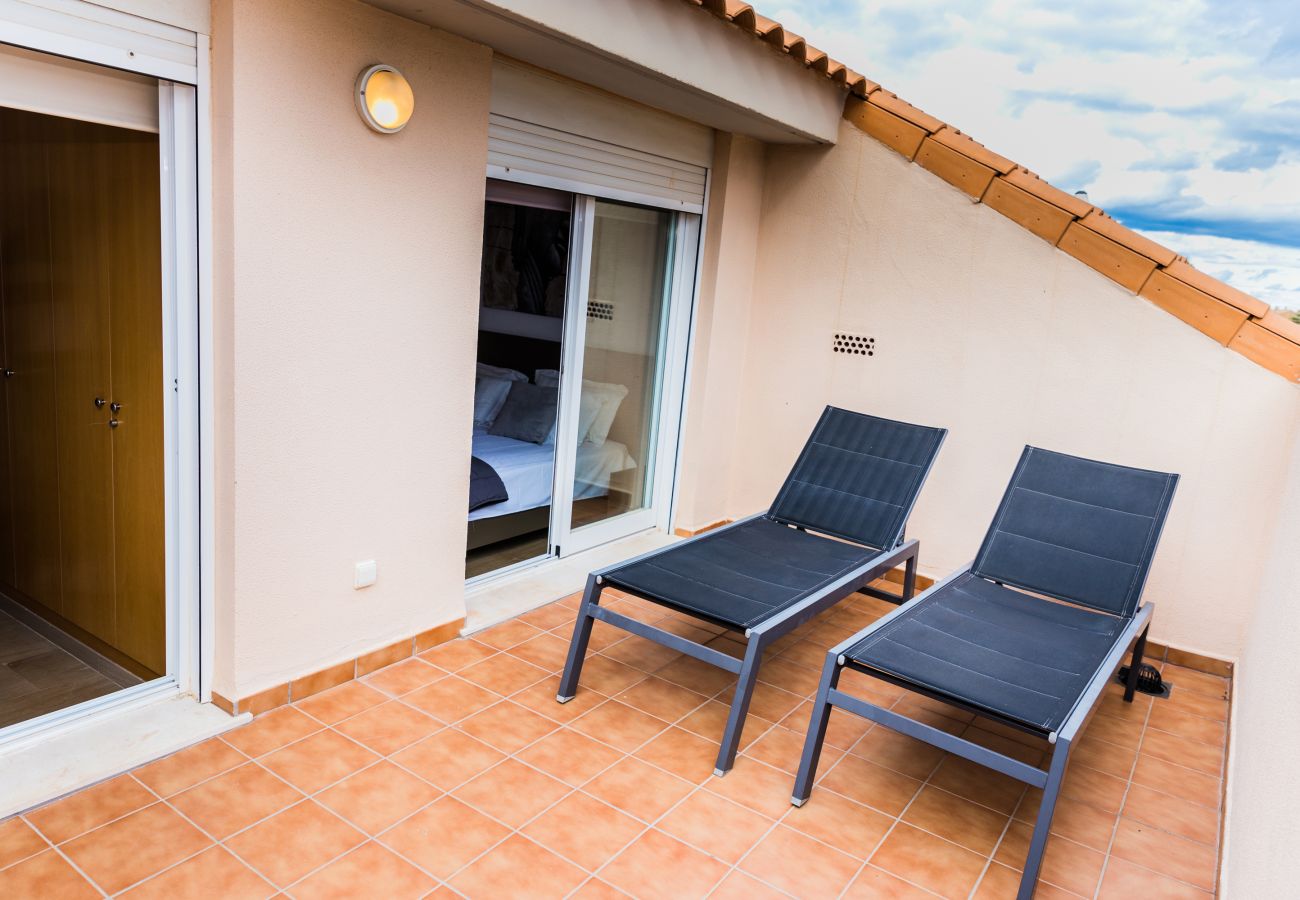 Apartment in Javea - Golden Gardens Duplex Apartment Javea Arenal s, 3 Terraces, AACC, Wifi and only 600m from the Beach