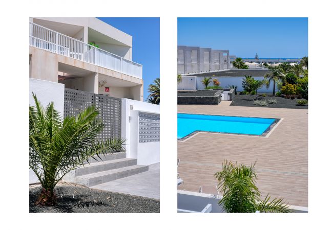 Apartment in Costa Teguise - The Ocean View - with sea view terrace and shared pool