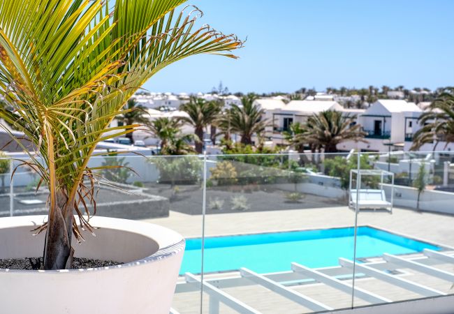 Apartment in Costa Teguise - The Ocean View - with sea view terrace and shared pool