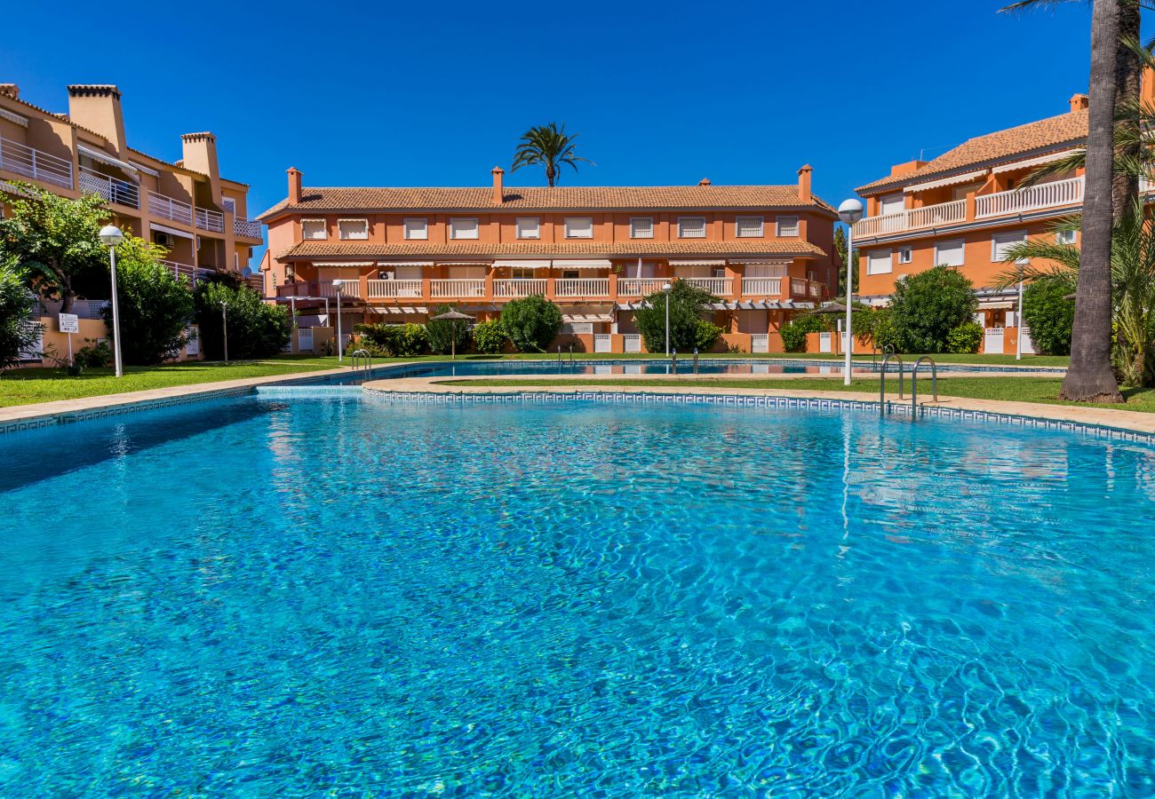 Apartment in Javea - La Romana Triplex Apartment Javea Arenal, with Terrace, AC, Pool, Garden, Tennis