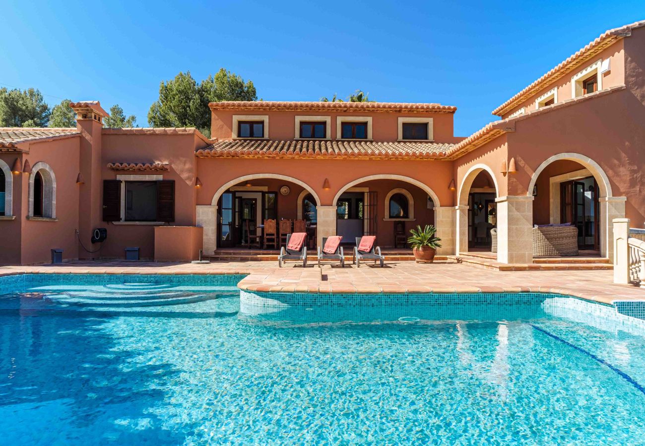 Villa in Javea - Villa Tosca Javea, With Private Pool, Terraces, Garden and Panoramic Views