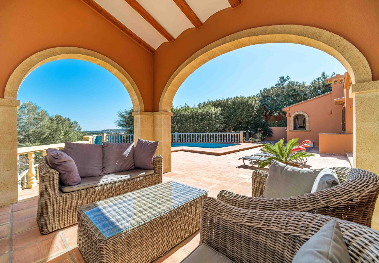 Villa in Javea - Villa Tosca Javea, With Private Pool, Terraces, Garden and Panoramic Views