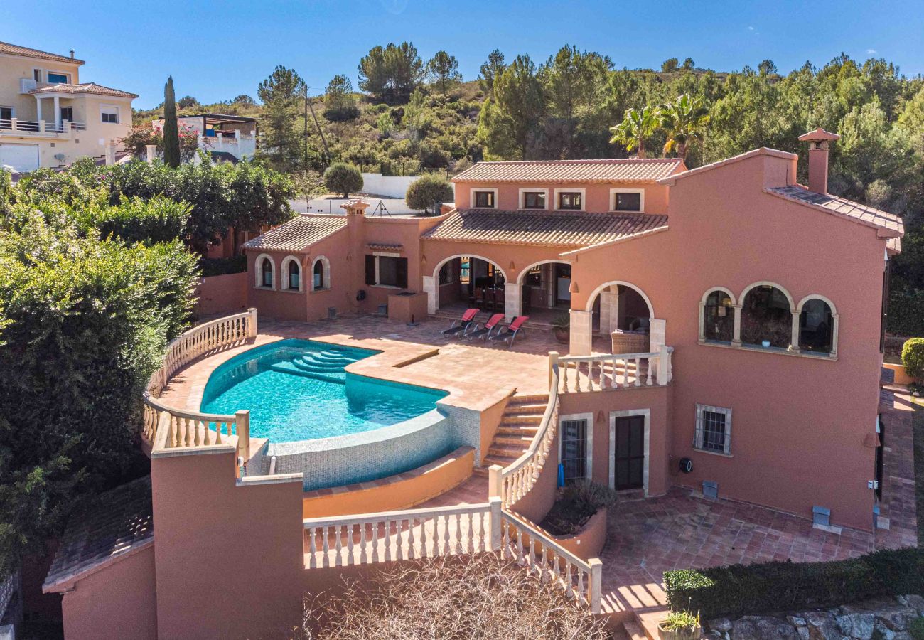 Villa in Javea - Villa Tosca Javea, With Private Pool, Terraces, Garden and Panoramic Views