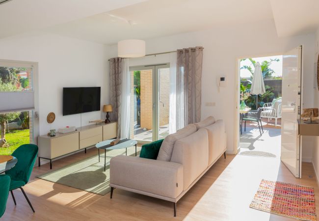Apartment in Javea - Paraiso Verde Apartment Javea, With AC, Large Terrace, Private Garden and Community Pool 