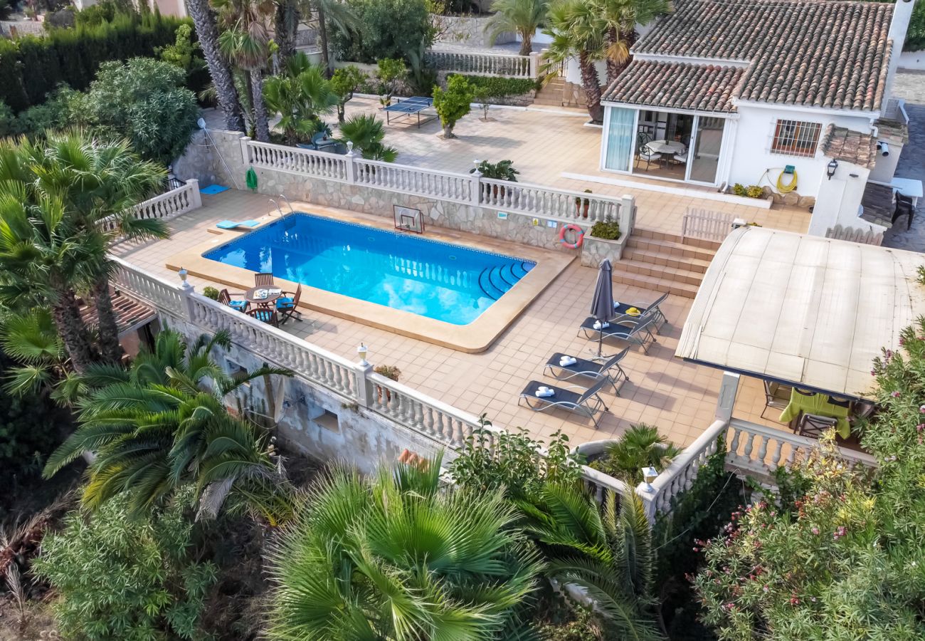 Villa à Benissa - GARROFER, Villa à Benissa pour 4 personnes avec piscine privée et vue sur la mer. Wifi gratuit