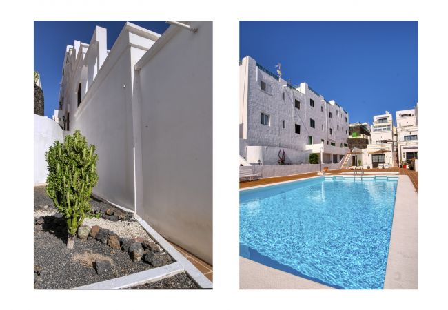 Maison à Puerto del Carmen - Sea Waves Lanzarote - Grande terrasse, piscine communautaire, WiFi avec fibre
